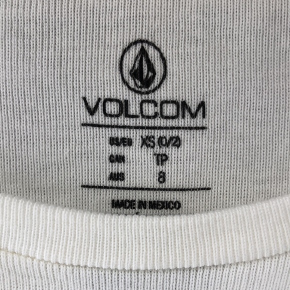 NWOT! - VOLCOM “The VOLCOM Stones” 100% Cotton Crop Baby Tee - Picture 2 of 6